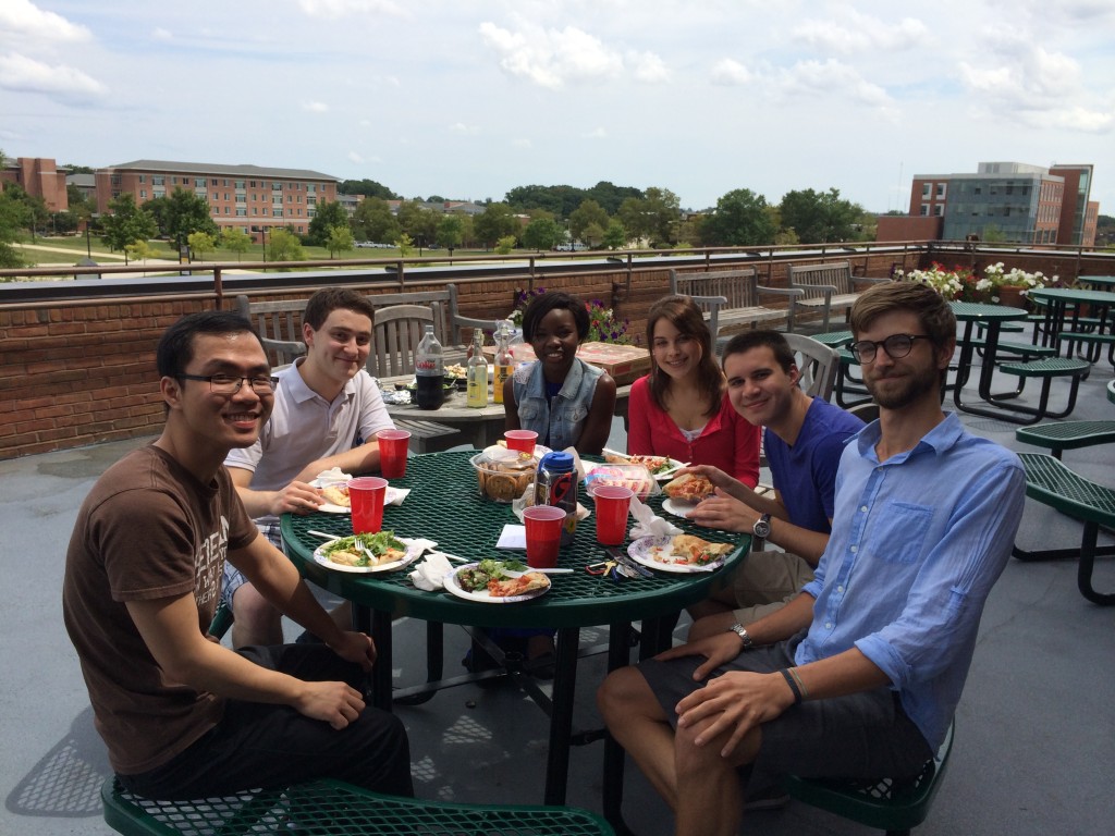Green Lab Pizza Party, August 2014